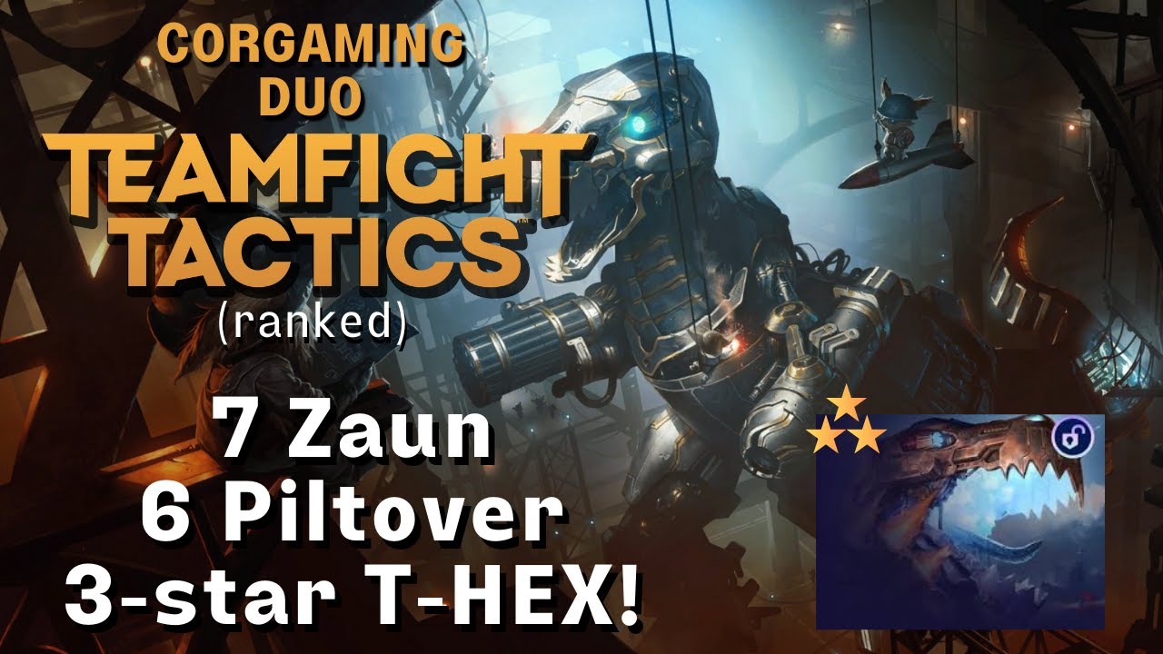 3 STAR T-HEX - HEX LAZER! | TFT Lore & Legends | Teamfight Tactics Set 16