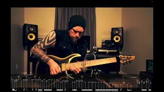 Andy James - The Falcon God Solo and Outro Tab Transcription Video Playthrough