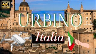 Urbino Citta Italy, Beautiful Drone & Aerial Video Tour of Urbino Italia in 4k