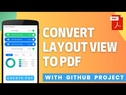 Create PDF from any XML Layout/View in Android Studio - Step by Step Tutorial