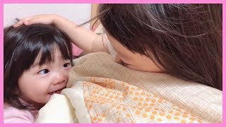 【寝起き姉妹公開！】ママとゆうひのお散歩デート💕【外遊び】