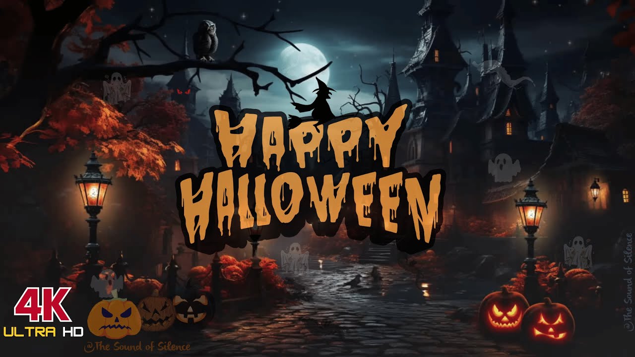Haunted Halloween Village Ambience  | The Sound of Silence.