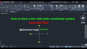 How to Draw a Line with Polar Coordinate System in AutoCAD