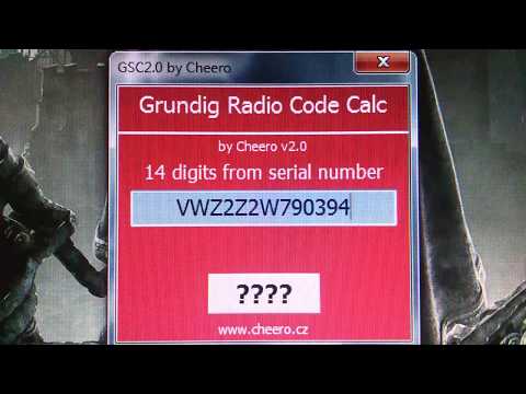 Grundig Serial Number Code Calculator