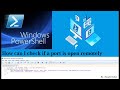 Identify if Windows TCP Ports are open on Remote Computers