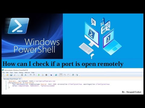 Identify if Windows TCP/UDP Ports are open on Remote Computers