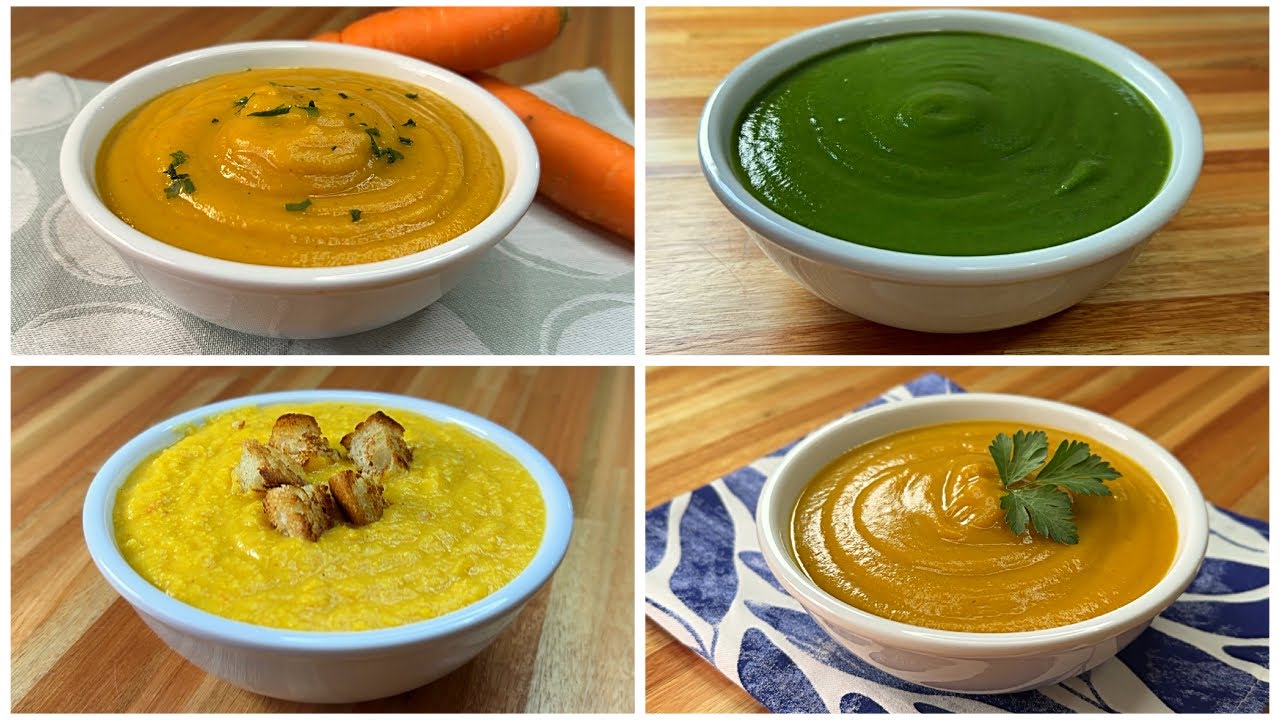 4 Cremas de Vegetales: Saludables, Sin Lácteos y sin Nata