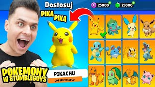 GRAM PIKACHU! SKINY POKEMONÓW W STUMBLE GUYS!