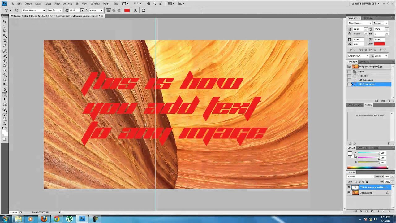 how-to-add-text-to-any-image-in-photoshop-youtube
