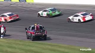 Austin Dillon Throws his Helmet at Tyler Reddick Pocono 2023