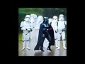 Darth Vader and Stormtroopers dancing in the rain