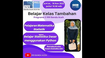 Belajar Kelas Tambahan "Belajar Statistika Dasar Menggunakan Python"