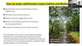 The Impact Of Fracking Water Withdrawals On The Big Sewickley Creek - Rose Reilly, Beaver County, Pa