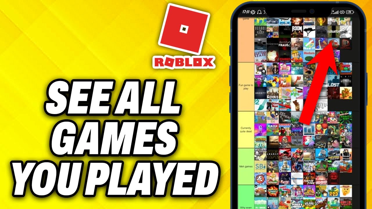 How To See ALL Games You Played On Roblox Mobile 2025 YouTube 
