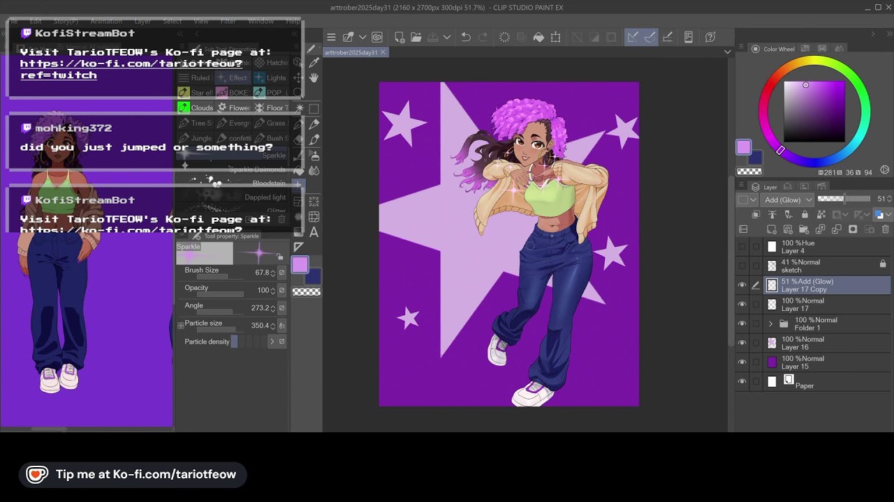 Do you believe in the stars? Arttrober challenge Day 31: Albalisha