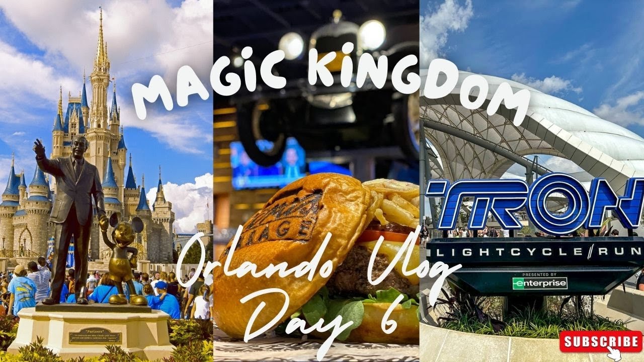 Orlando & Disney Vlog | Day 6 | Magic Kingdom | Tron | Fords Garage | Trip Recap