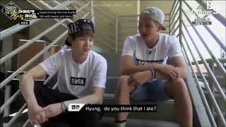 Being A Good Hyungsuga Ask Others For Foods In American Hustle Life Because Rm Is Hungry