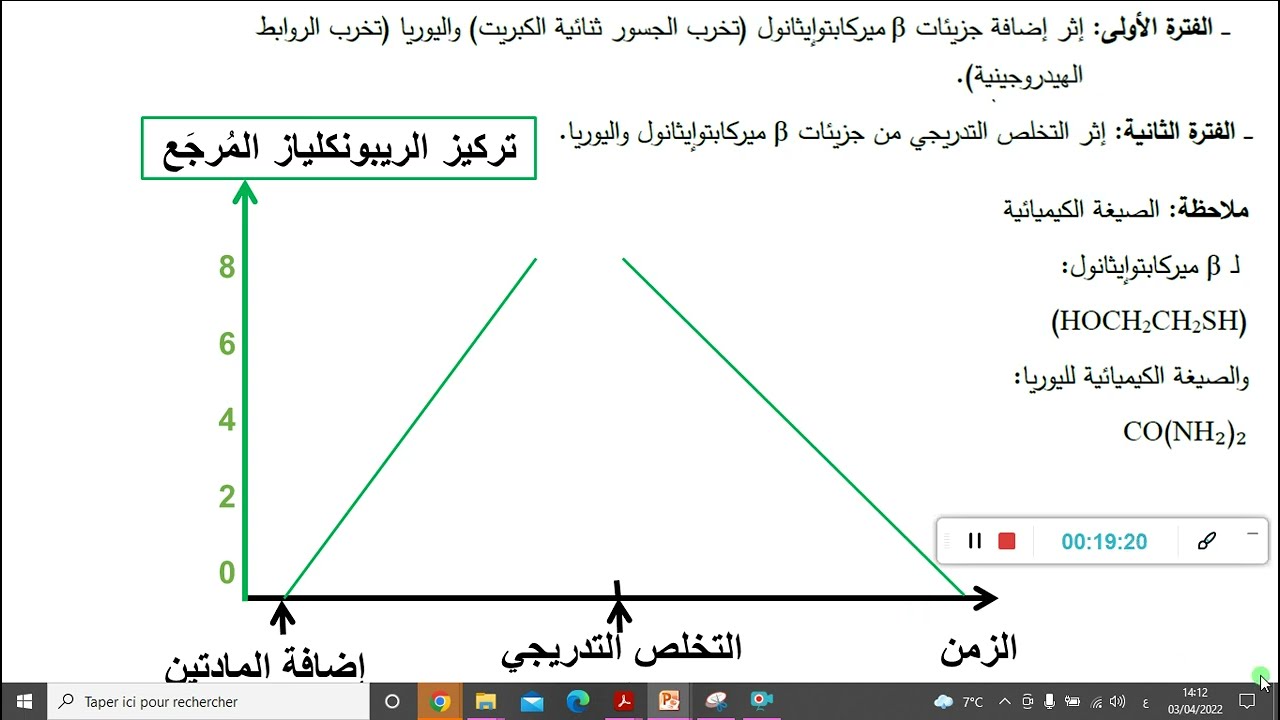 حل 5 تمرين الانزيمات شرح منحنى الريبونكلياز المرجع