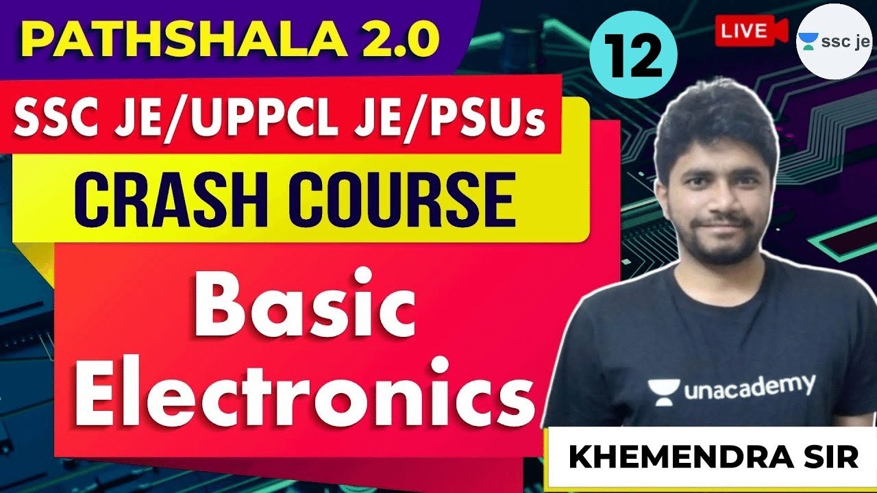 7:00 PM - SSC JE/ UPPCL JE/ PSUs Exam | Crash Course on Basic Electronics | Khemendra Verma