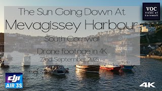 Mevagissey Harbour, South Cornwall, As The Sun Goes Down. 22nd September 2025