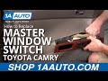 How to Replace Master Window Switch 2002-06 Toyota Camry