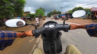 No Music, Just Aprilia SR160 Engine Sound 🎧 | Cloudy Ride | 4K POV ASMR