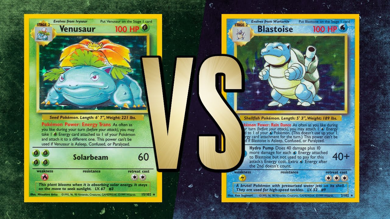 Blastoise Vs Venusaur