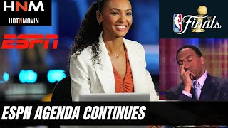 ESPN Malika Andrews Keeps Failing Up. Lands NBA Finals Hosting Gig.