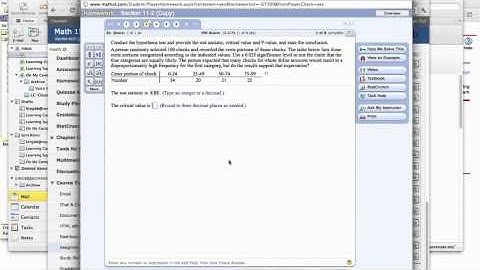 StatCrunch ChiSquared Goodness of Fit