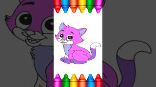 Cat Coloring Pages #shorts #youtubeshorts #coloring #cat