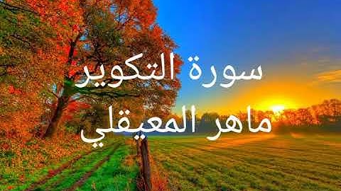 سورة التكوير الشيخ ماهر المعيقلي سريعة للحفظ