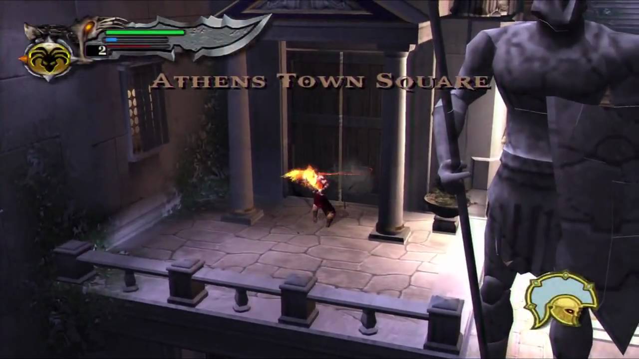 08. God Of War Collection GOW 1 God Difficulty Athens Town Square