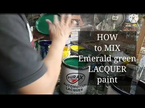 How To Mix Exterior Latex Paint Emerald Green?