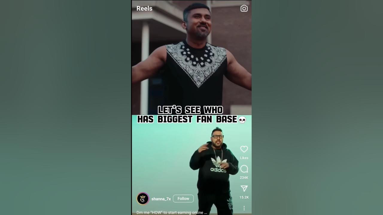 LET S SEE WHO HAS BIGGEST FAN BASE Honey Singh VS Badshah shorts let-s-see-who-has-biggest-fan-base-honey-singh-vs-badshah-shorts