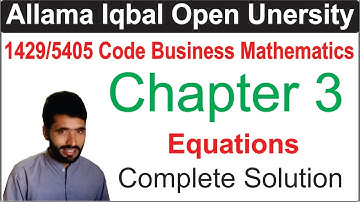 1429 Code Chapter 3 Complete Solution | AIOU Course Code 1429 Guess Paper
