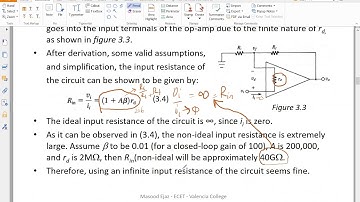 LIC - Chapter 3 - Non Ideal Inverting Amplifier at DC