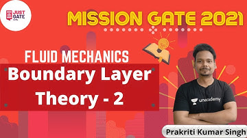 BOUNDARY LAYER THEORY- 2 | FLUID MECHANICS | MISSION GATE 2021 | Prakriti Kumar