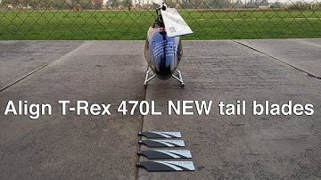 Align T-Rex 470L and NEW Align 74mm Tail Blades - Luca Pescante