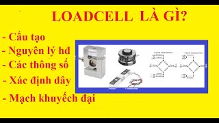 Loadcell là gì, cấu tạo, nguyên lý, các thông số, cách xác định dây, mạch khuyếch đại loadcell