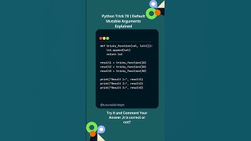 Python Trick 70 | Default Mutable Arguments Explained | #shorts #viral #tricks