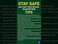 SAFETY TIPS STAY SAFE