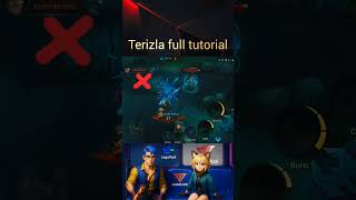 terizla full tutorial mlbb mobilelegends part 1  #terizla #mlbbterizla #tutorialterizla #terizlamlbb