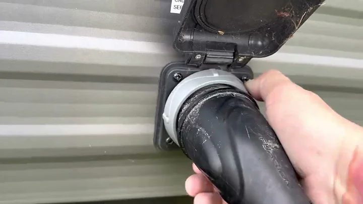 Plugging the camper into the generator