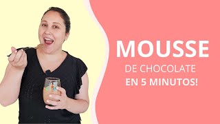 Mousse de chocolate en 5 minutos!
