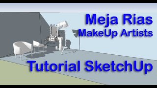 Meja rias MakeUp Artis Tutorial SketchUp screenshot 2