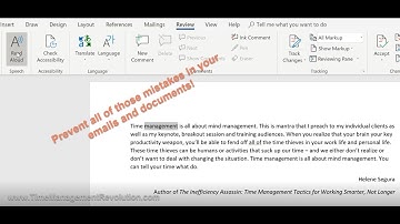 How to Use the Read Aloud Function in MS Word - productivity tip