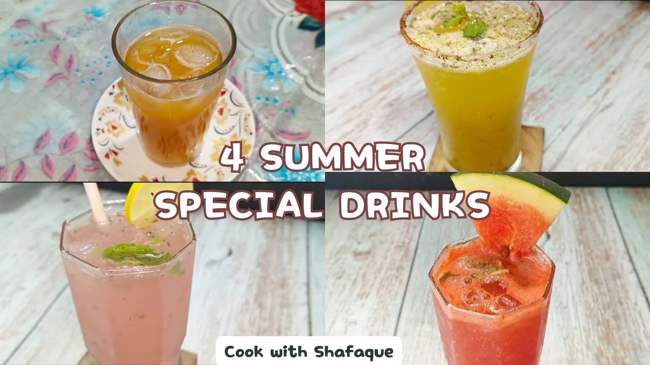 Summer Special Refreshing Drinks| Quick and easy summer drinks - YouTube