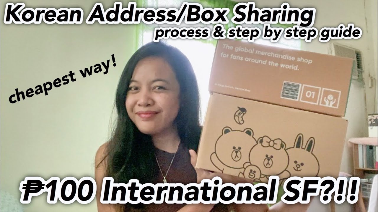 KOREAN ADDRESS RENTAL / BOX SHARING PROCESS CHEAPEST WAY to Buy & Ship from Korea to