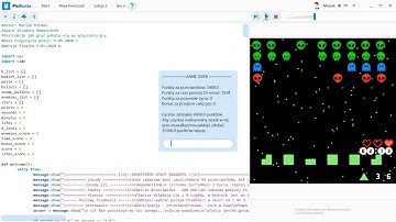 Nowy Space Invaders - Game in Python #restoreclassicwithpixblocks #pixblocks #python