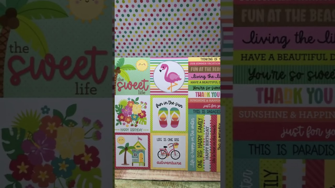 Doodlebug designs seaside summer paper pad flipthrough